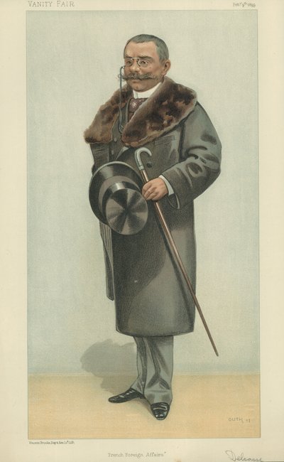M Théophile Delcassé (lithographie en couleur) - Jean Baptiste (after) Guth