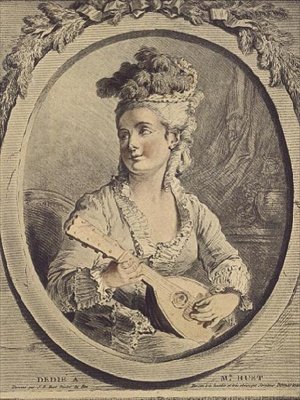 Madame Huet, gravure par Gilles Demarteau - Jean Baptiste (after) Huet