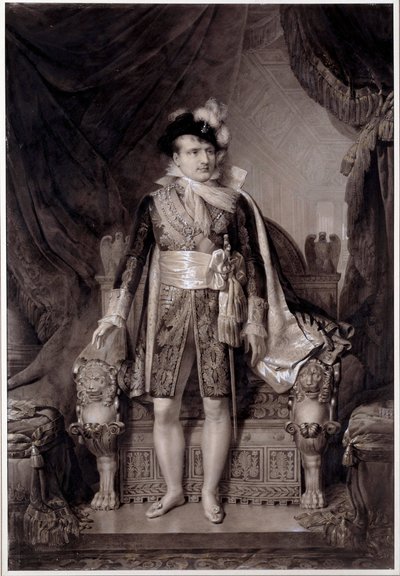 Portrait de Napoléon Ier en habit de mariage avec Marie Louise d