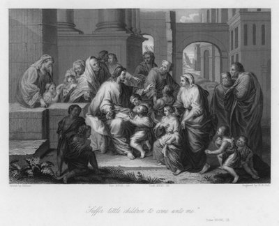 Christ bénissant les petits enfants, Luc XVIII - Jean Baptiste (after) Jouvenet