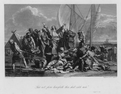 La pêche miraculeuse, Luc V - Jean Baptiste (after) Jouvenet