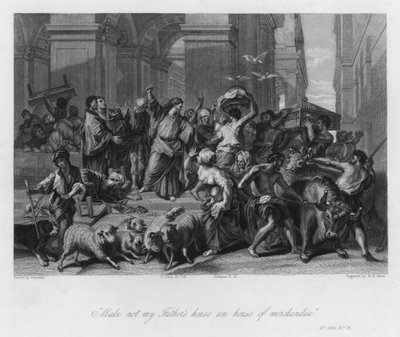 Les Profanateurs expulsés du Temple, Saint Jean II - Jean Baptiste (after) Jouvenet