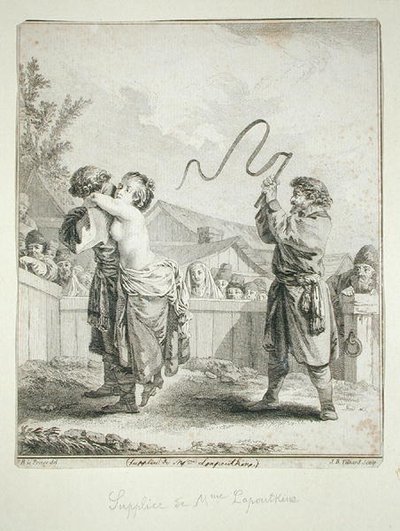 Supplication de Madame Lapoutkine, gravée par Jean Baptiste Tilliard - Jean Baptiste (after) Le Prince