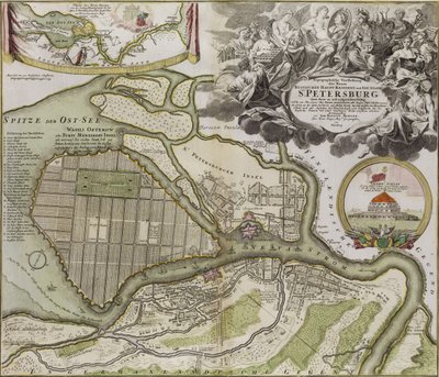 Plan directeur de Saint-Pétersbourg - Jean Baptiste Alexandre Le Blond