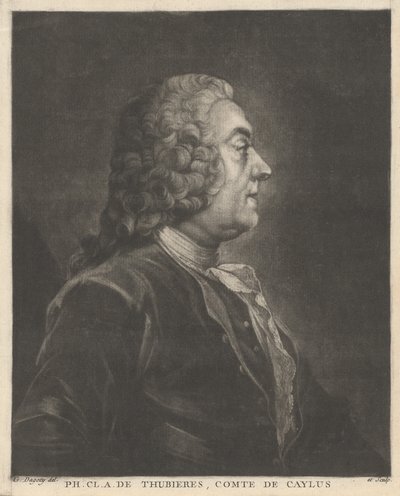 Ph. Cl. A. de Thubières, Comte de Caylus - Jean Baptiste André Gautier Dagoty