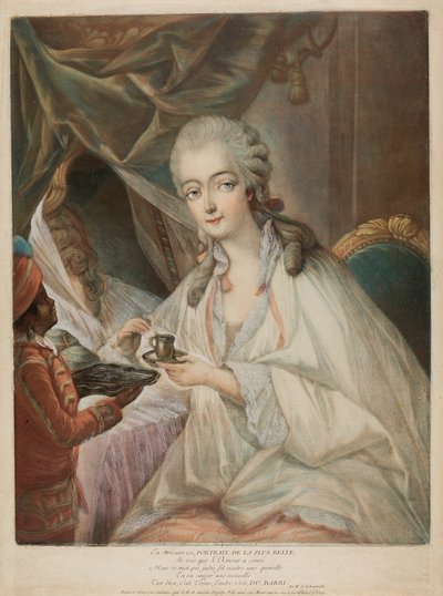 Jeanne Bécu, Comtesse Du Barry, and her servant Zamor - Jean Baptiste Andre Gautier D