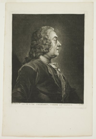 Philippe Claude Tubières, Comte de Caylus - Jean Baptiste Andre Gautier D