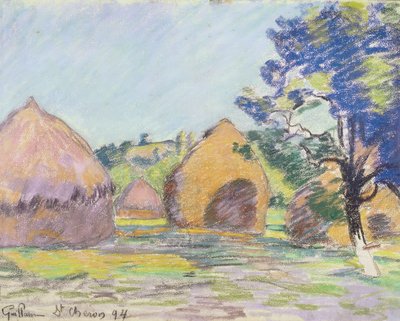 Meules de foin à Saint-Cheron - Jean Baptiste Armand Guillaumin
