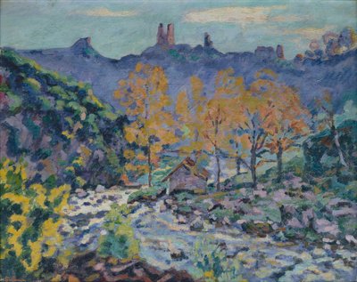 Le Moulin de Brigand et les Ruines du Château de Crozant, Creuse, c.1900 - Jean Baptiste Armand Guillaumin
