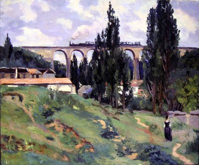 Le viaduc de Val-Fleury, Meudon (Hauts-de-Seine) - Jean Baptiste Armand Guillaumin