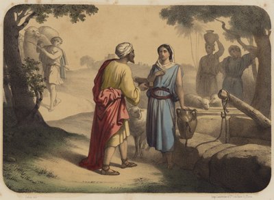 Éliézer et Rebecca - Jean Baptiste Auguste Leloir