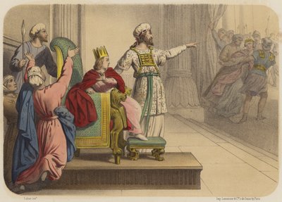 Joas proclamé roi - Jean Baptiste Auguste Leloir