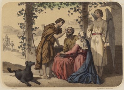 Retour du jeune Tobie - Jean Baptiste Auguste Leloir