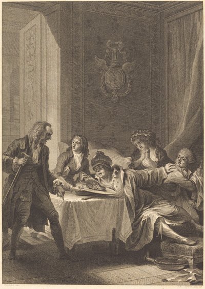 Le glouton - Jean Baptiste Blaise Simonet after Jacques Louis François Touzé