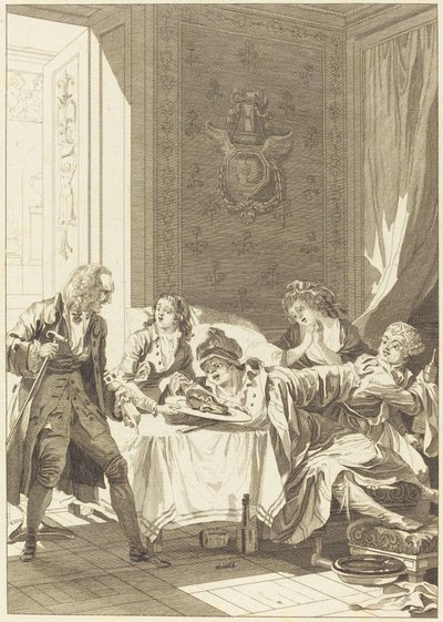 Le glouton - Jean Baptiste Blaise Simonet after Jacques Louis François Touzé