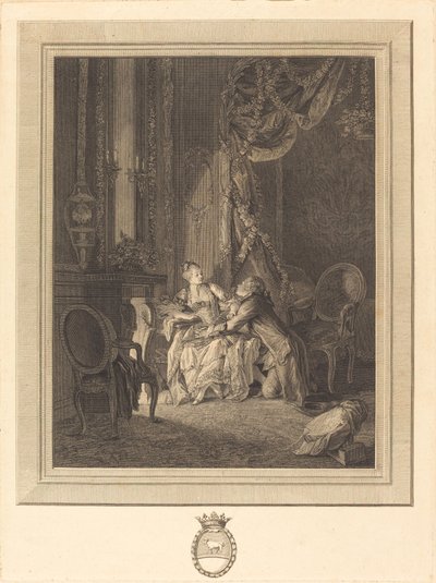 Le Danger du Tête-à-tête - Jean Baptiste Blaise Simonet after Pierre Antoine Baudouin
