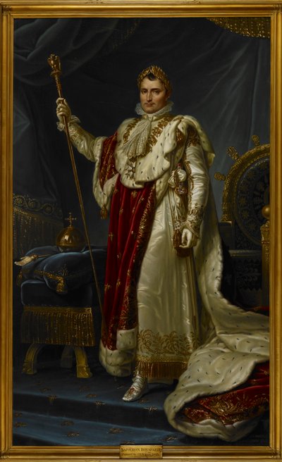Napoléon Bonaparte en robe de couronnement - Jean Baptiste Borely