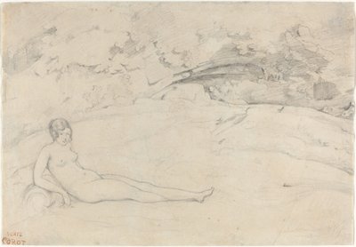 Un nu allongé dans un paysage - Jean Baptiste Camille Corot
