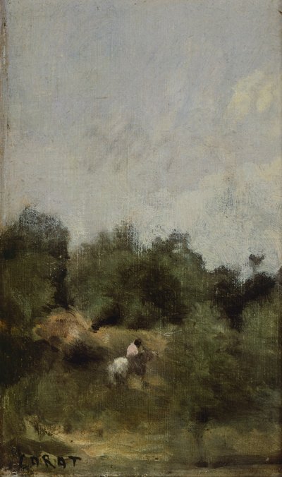 Un cavalier à la campagne - Jean Baptiste Camille Corot