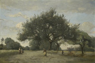 Pommiers dans un champ, vers 1865-70 - Jean Baptiste Camille Corot