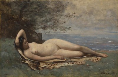 Bacchante au bord de la mer - Jean Baptiste Camille Corot