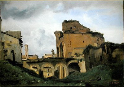 Basilique de Constantin, vers 1826-27 - Jean Baptiste Camille Corot