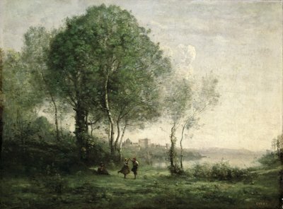Castel Gandolfo, bergers tyroliens dansant - Jean Baptiste Camille Corot