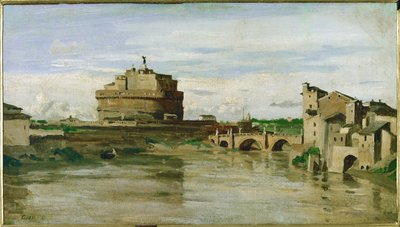 Château Saint-Ange à Rome, Italie ... - Jean Baptiste Camille Corot
