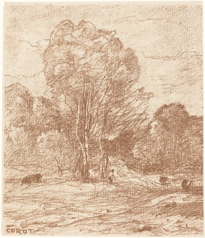 Le Dormoir des Vaches - Jean Baptiste Camille Corot