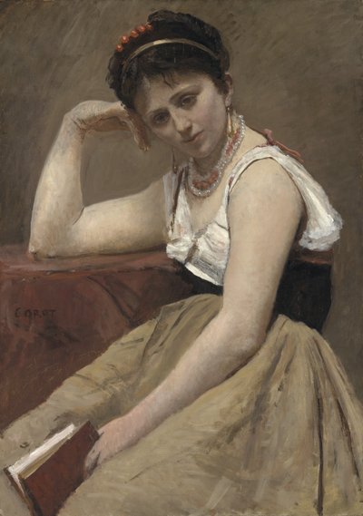 Lecture interrompue, c.1870 - Jean Baptiste Camille Corot