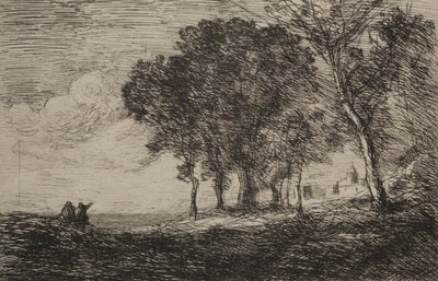 Paysage Italien - Jean Baptiste Camille Corot