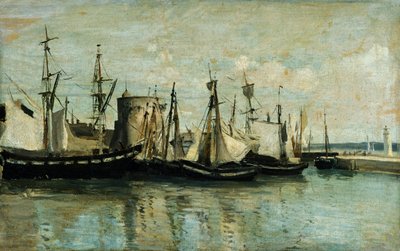 La Rochelle, entrée du bassin de radoub - Jean Baptiste Camille Corot