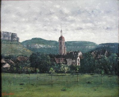 Paysage avec église - Jean Baptiste Camille Corot