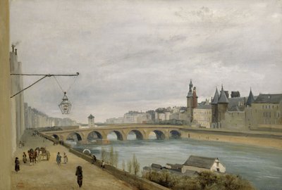 Le Pont au Change, vu du quai de Gesvres (1830) - Jean Baptiste Camille Corot