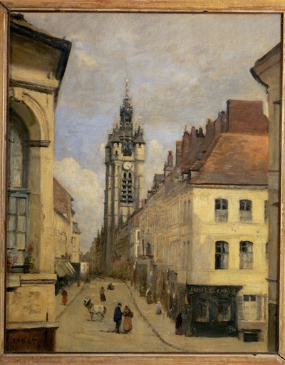 Le beffroi de Douai … - Jean Baptiste Camille Corot