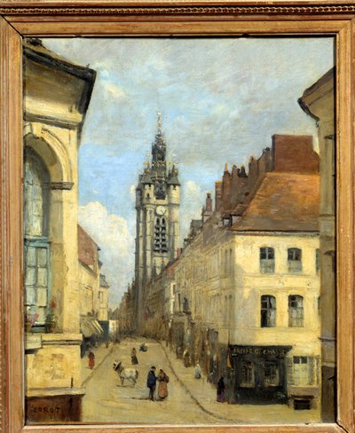 Le beffroi de Douai - Jean Baptiste Camille Corot