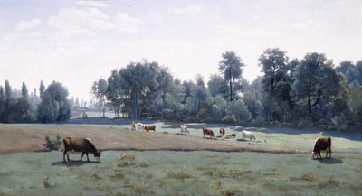 Marcoussis - Vaches Pâturant, 1845-50 - Jean Baptiste Camille Corot