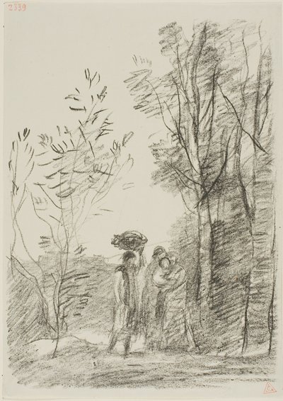 Rencontre dans les bois - Jean Baptiste Camille Corot