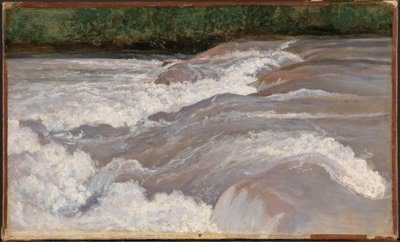 Norwegian Bokmål :  Elvestryk, Velino Le Velino au-dessus de la cascade de Terni - Jean Baptiste Camille Corot