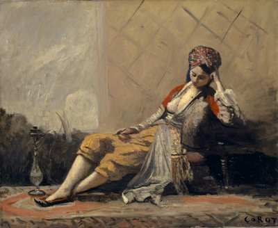 Odalisque - Jean Baptiste Camille Corot