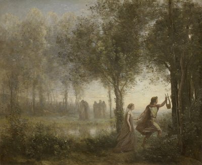 Orphée conduisant Eurydice hors des Enfers - Jean Baptiste Camille Corot