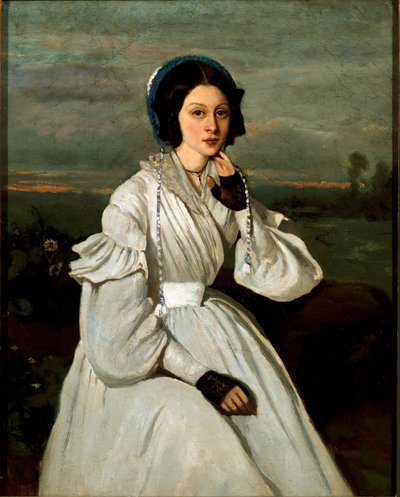 Portrait de Louise Claire Sennegon, future Madame Charmois - Jean Baptiste Camille Corot