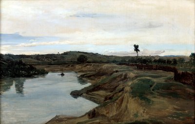 Promenade de Poussin, la campagne romaine - Jean Baptiste Camille Corot