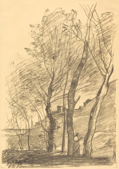 Lecture sous les arbres, 1874 - Jean Baptiste Camille Corot