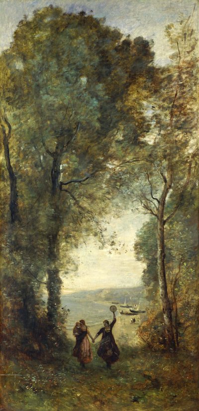 Réminiscence de la plage de Naples - Jean Baptiste Camille Corot
