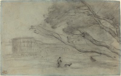 Souvenir : Paysage romain avec le Colisée - Jean Baptiste Camille Corot