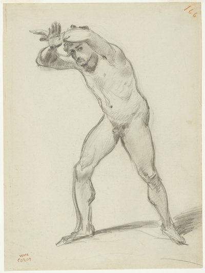 Nu masculin debout - Jean Baptiste Camille Corot