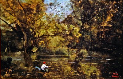 Le Pêcheur - Jean Baptiste Camille Corot