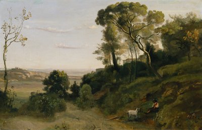 La campagne près de Naples - Jean Baptiste Camille Corot