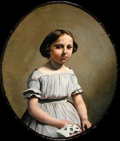 La fille aînée de M. Édouard Delalain (Mme de Graet) vers 1845-50 - Jean Baptiste Camille Corot
